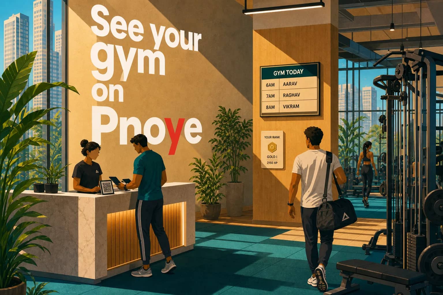 Workouts, attendance, and progress — in one view